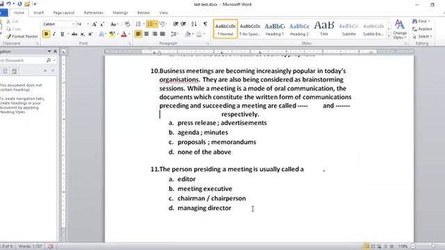 Business Communication and report Writing, (BCRW), Operational level one, OL1, Lecture#56, ICMAP..