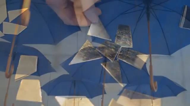 Звезды из кусочков и небесный зонт