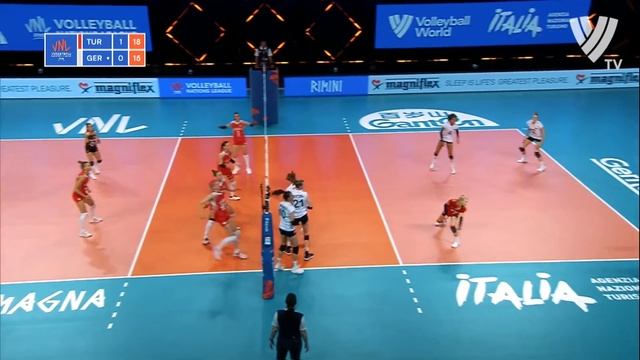 Ebrar Karakurt vs Hanna Orthmann | Turkey vs Germany | VNL 2021 (HD)