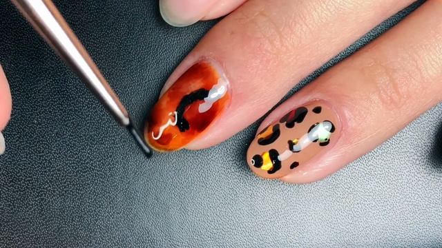 5 simple leopard nail arts (2019A/W)[ENG CC/中文字幕/日本語字幕]
