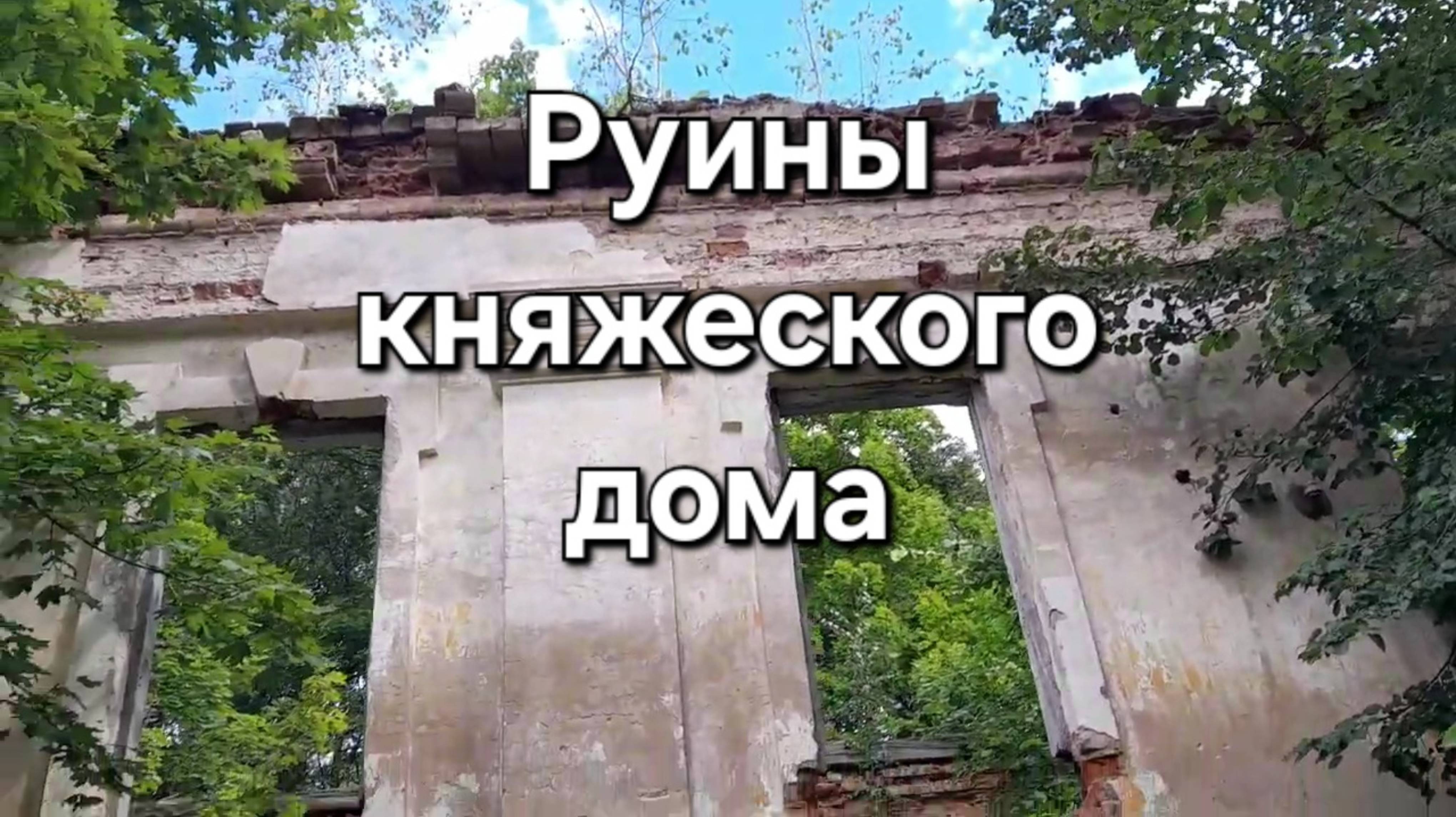 Заброшенный главный дом усадьбы Аполье. Разрушен, как и храм. Имение Друцких-Соколинских.