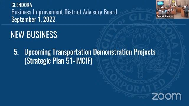 Business Improvement District Meeting | September 1, 2022