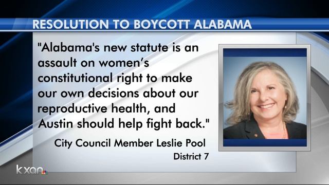Austin City Council member calls for Alabama boycott after anti-abortion law passes