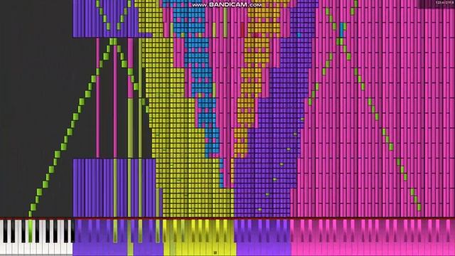 [Black Midi] Jingle Bells, 38 million notes, Axley and JMv5. (Legit run)