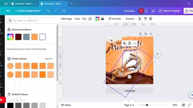 HOW TO DESIGN ICE-CREAM AD POSTER ON CANVA!#canvatutorial #canvadesign #canvahacks #canva #canvahac