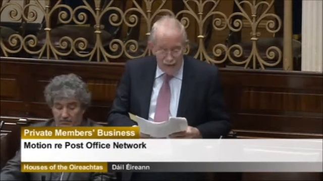 Seamus Healy TD Private Member's Business Motion re Post Office Network 25.02.2014