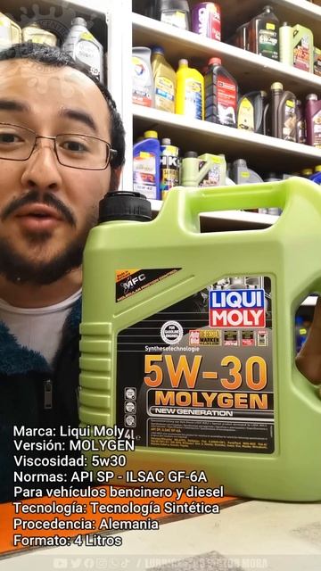 Liqui Moly MOLYGEN 5w30 de 4 litros #shorts