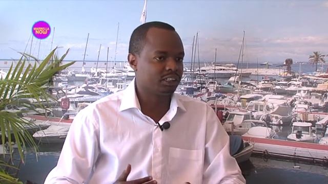 MIUC International student Davidson Wakairu gets interviewed on his youth movement back in Kenya