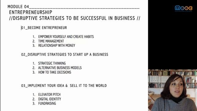 MOOC Entrepreneurship: Disruptive Tools Applied To Business