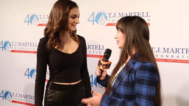 DAYA interview w/ PAVLINA talks her new song HIDE AWAY T. J. Martell Foundation Family Day NY