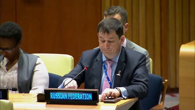 Д.А.Полянский на заседании ГА по справедливому представительству в СБ ООН