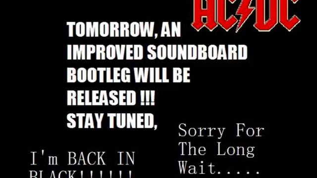 Improved Soundboard AC/DC Bootleg, Stay Tuned