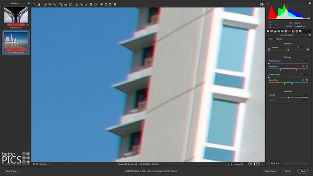 Quick Steps - Chromatic Aberration Fix in Adobe Camera Raw #ACR #AdobeCameraRaw #ImageEdits