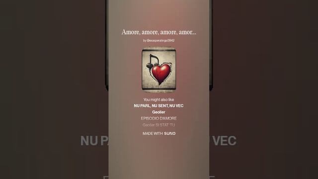 Amore, amore, amore, amore, amore, amore