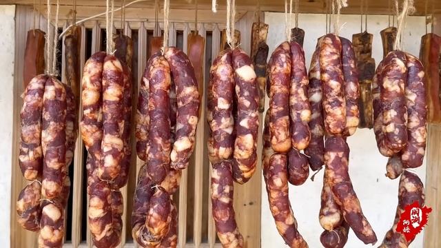 阿嬷罐20斤传统腊肠，晒五天熏两天，晶莹透亮香辣味美丨sausage【闽湖阿嬤FujianGrandma】
