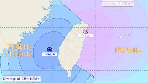 738//1143 kHz 臺灣區漁業廣播電臺 Taiwan Area Fishery BS (Baisha, Penghu, Pescadores, TWN) 19.02.2019