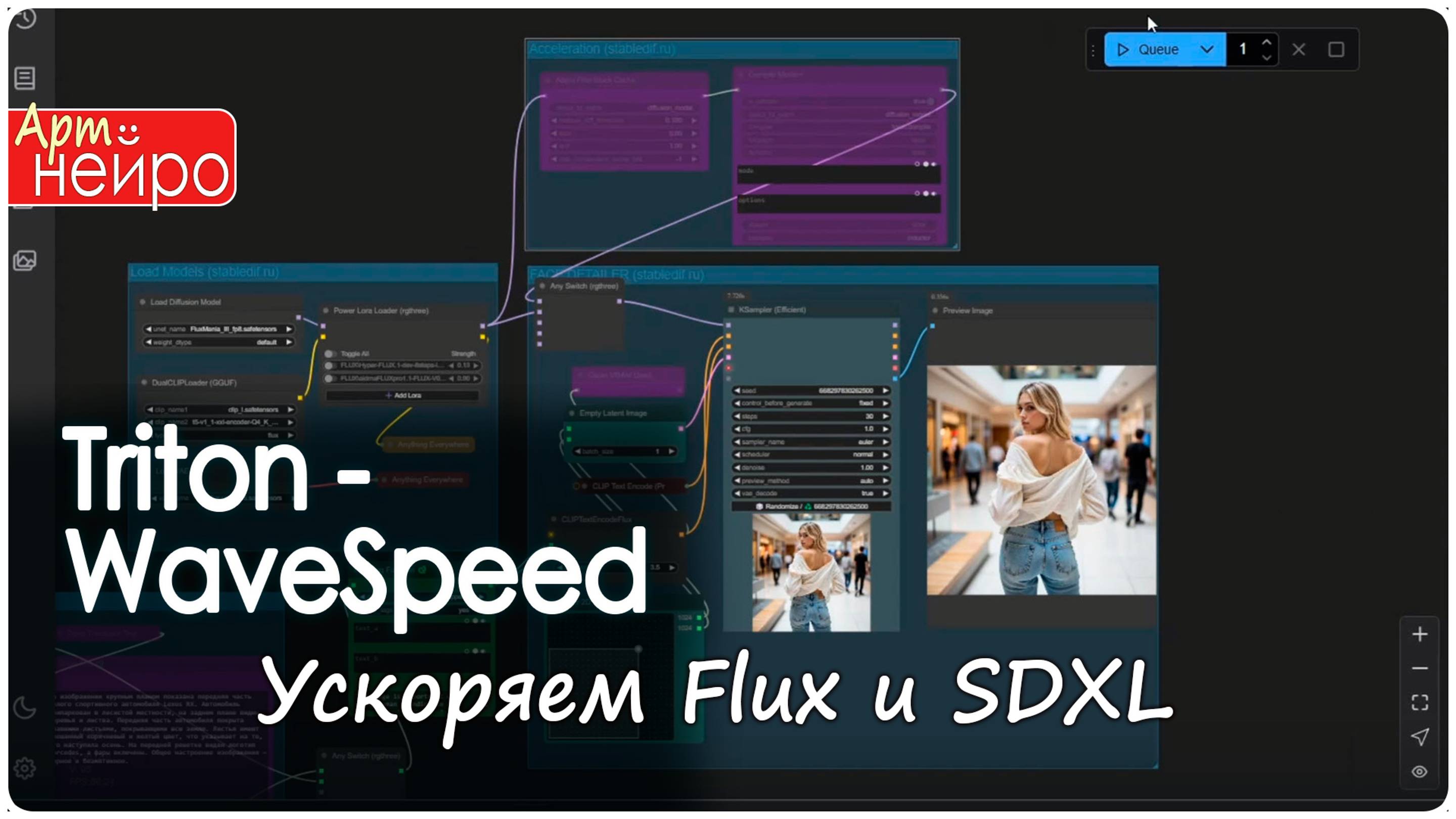 Ускоряем Flux и SDXL - Triton - WaveSpeed_(21 январь 2025)