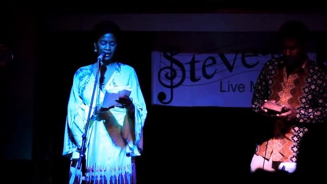 Award-winning poet Colette V Paul performs with international Kalimba artist, Kevin Spears