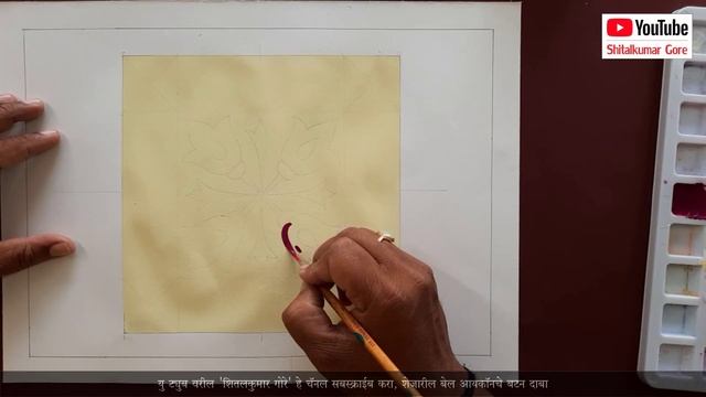 How to draw & paint design Tiles, use of poster color Design simple tricks, intermediat drawing exa