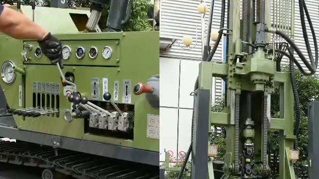 JDL-350 mine geological drilling rig operation video