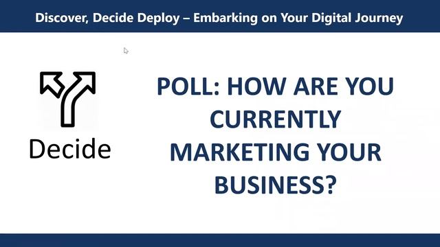 Discover, Decide & Deploy: Embarking on Your Digital Strategy Journey
