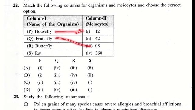 GUJCET-2022 BIOLOGY || Paper Practice-1