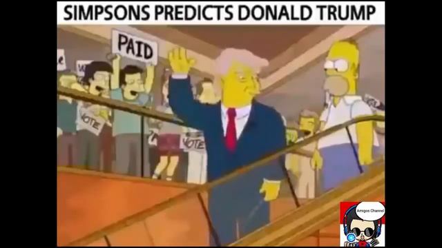 simpsons predicted donald trump escalator