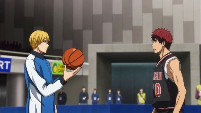 Kise reprimanding Kagami