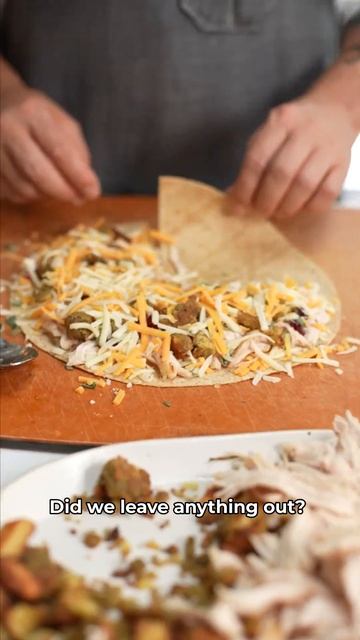 Leftover Turkey Quesadilla