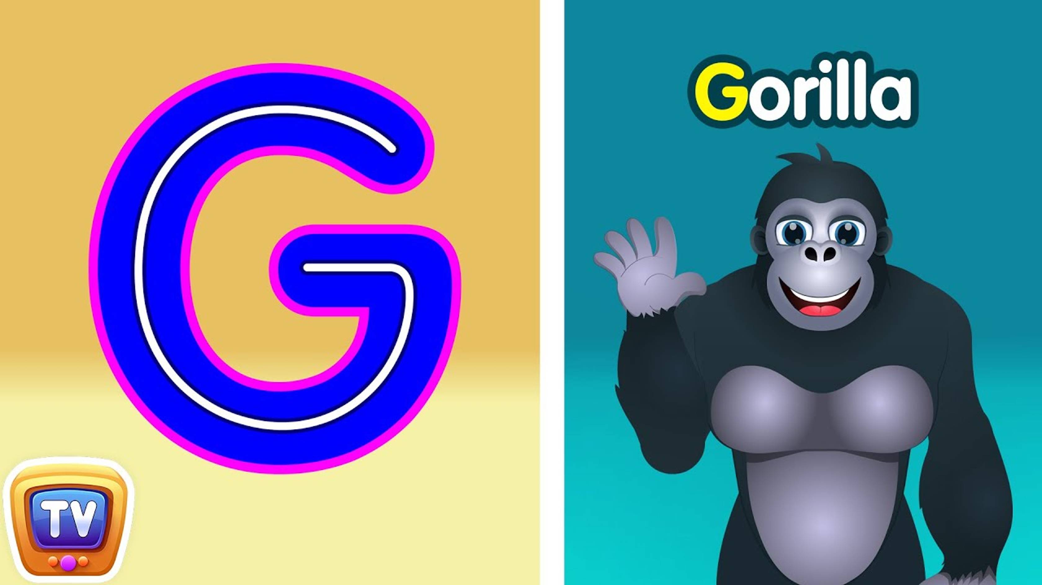 Tracing Uppercase and Lowercase Letters - Letter Gg and Letter Hh -ChuChuTV Toddler Learning Videos