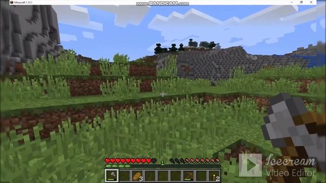 Minecraft #1 начало виживания постороил шалаш
