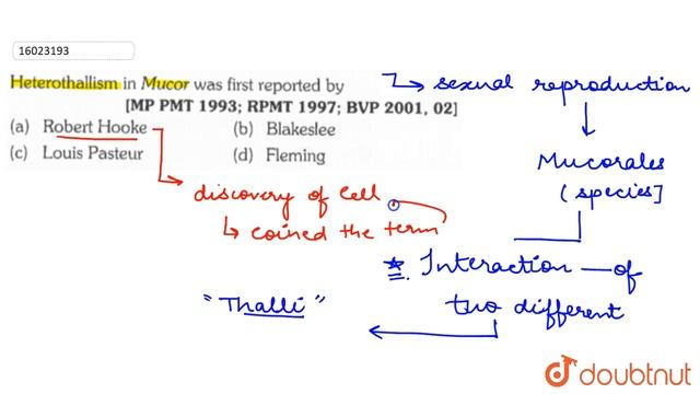 Heterothallism in Mucor was first reported by