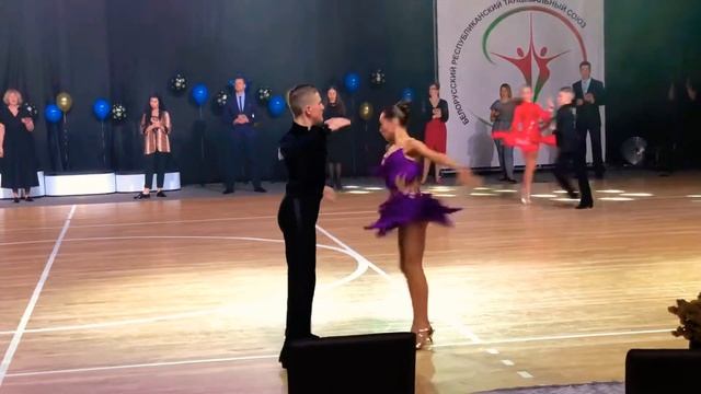 Gomel Open 2019 Матвей Гришко - Полина Тимофеева Юниоры 2 Ча-Ча
