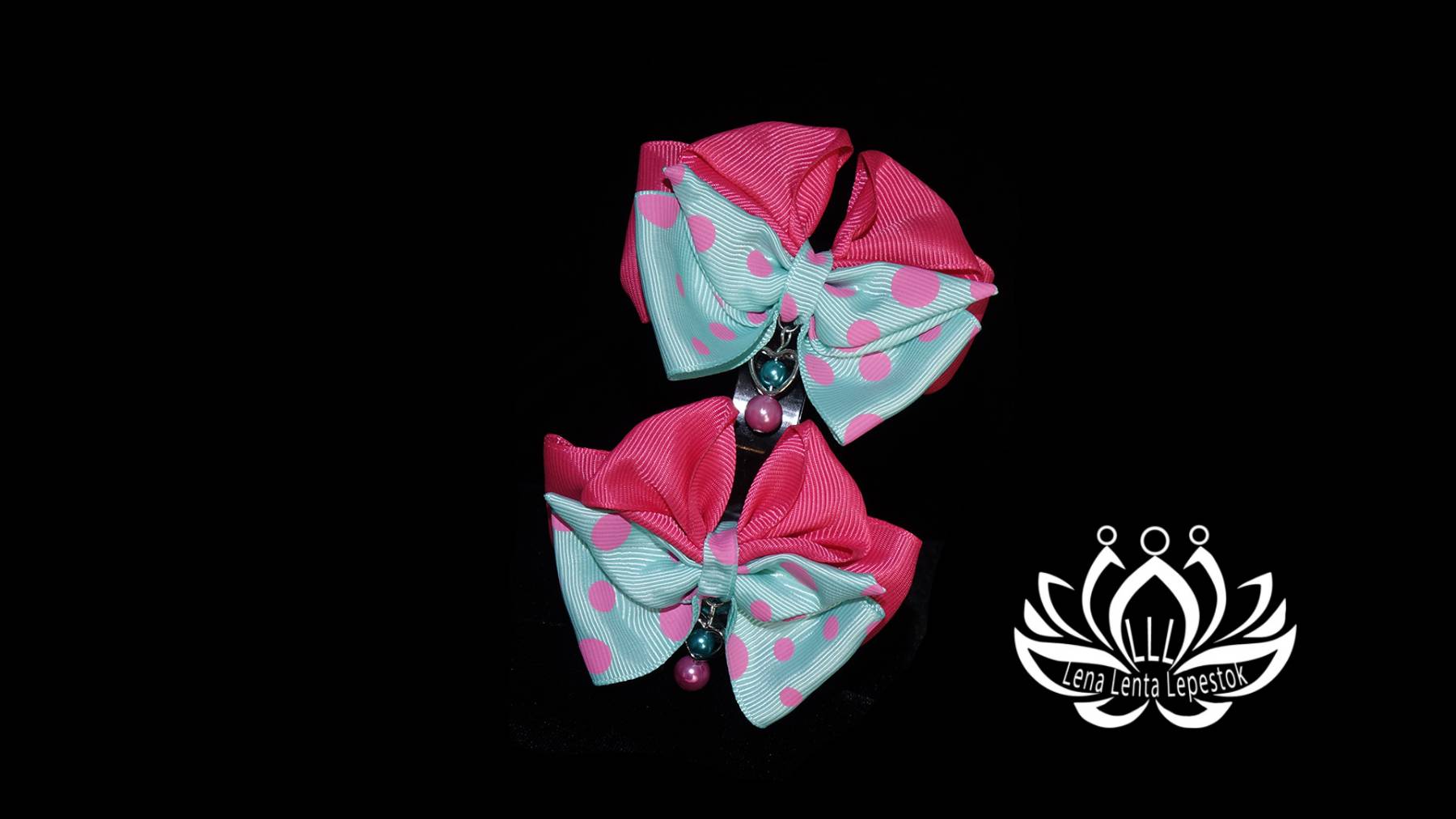 Бантики. Резинка для волос ручной работы LLL