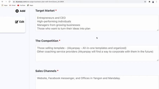 လုပ်ငန်းစတင်မည့်သူတွေအတွက် One Page Business Plan
