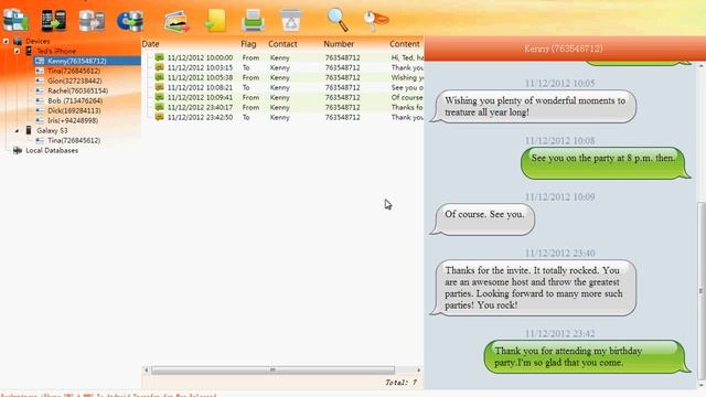 Transfer SMS and MMS from iPhone 3GS/4/4S/5 to Galaxy Note 2