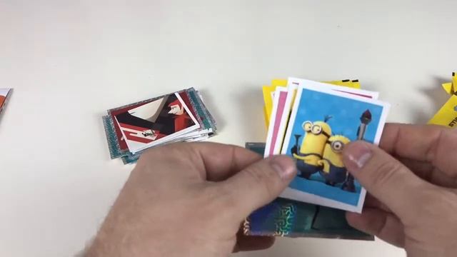 Despicable Me 3 sticker collection 40 packs opened and promo poster giveaway
