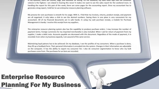 Enterprise Resource Planning For My Business