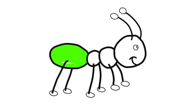 Bolalar uchun Chumoli rasm chizish. Drawing picture Ant for children. Рисование Муравей для детей