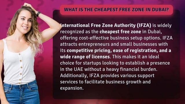 What is the cheapest free zone in Dubai?