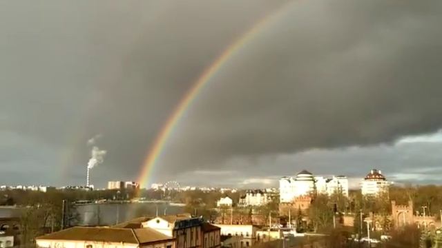 Двойная радуга в Калининграде