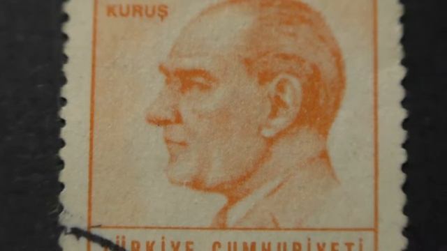Postage stamp. Türkiye Cumhuriyeti Postalari. Ruler. Price 150 kuruş