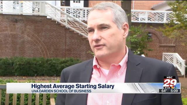 Report: Graduates of UVA Darden School earning higher starting salary
