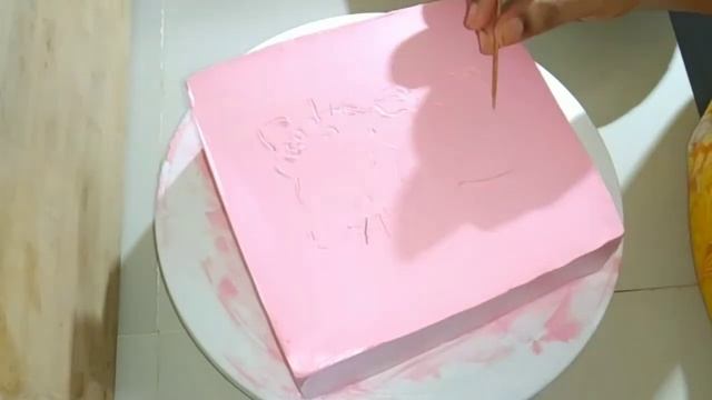 How to decorate Hello Kitty Cake with whipped cream. HELLO KITTY CAKE. Birthday Cake decoration.