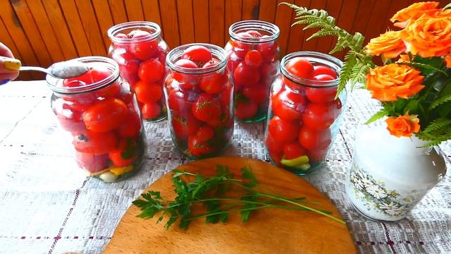 Вкуснейшие помидоры на зиму, так быстро я еще не закрывала | Консервация
