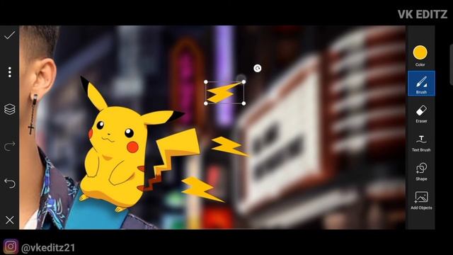 Picsart Pikachu Concept Photo Editing || Picsart Pokemon Photo Editing Tutorial- vk editz