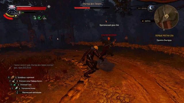 The witcher 3 You're... Immortal? (Красивое фехтование)