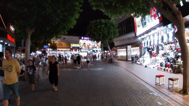 Alanya Center Walk Tour/Alanya At Night/07 August[4K]