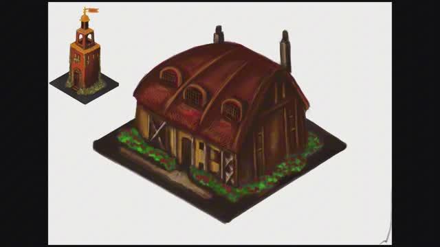 Рисуем дом, домик, хлев, локацию