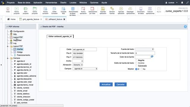 Scriptcase Experto 15.3 - PDFreport factura